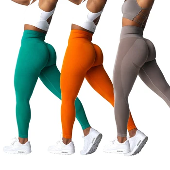 NVGTN Бесшовные Леггинсы из спандекса 2.0, бесшовные Леггинсы для женщин, штаны для йоги с высокой талией, Леггинсы для тренировок, Брюки, Аксессуары для женского спортзала Изображение 0