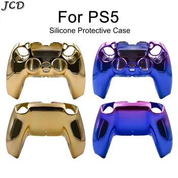 JCD Мягкий силиконовый защитный чехол для контроллера PS5 Gamepad с противоскользящим кожным чехлом и аксессуарами