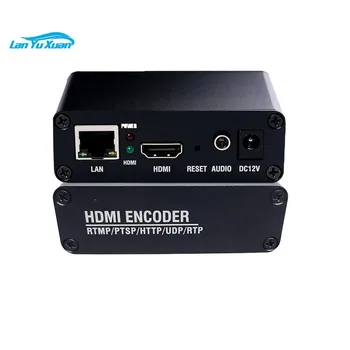 Недорогой IP-кодировщик видео 1080P H.265 HD SRT NDI RTMP для прямой трансляции, портативный кодировщик