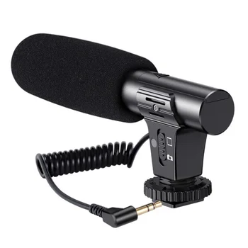 KATTO Обновил 3,5-мм микрофон для записи HD-видео, микрофон для интервью с интеллектуальным шумоподавлением для мобильного телефона /зеркальной камеры