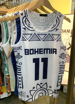 Hipjazer King Bohemia 11 # Баскетбольная майка с 3D-принтом BattleBorn, Летние спортивные рубашки для пляжных тренировок, термотрансферные баки Изображение 2