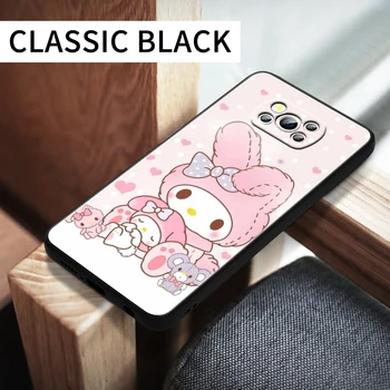 Melody Cute Для Xiaomi Poco X5 C55 C50 M5 M4 X4 X3 F3 GT NFC M3 C3 M2 F2 F1 X2 Pro Силиконовый Черный Чехол Для Телефона Coque Capa Fundas Изображение 3