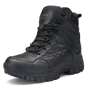 Мужские военные ботинки бренда TRILEINO, походные ботинки, нескользящие резиновые сапоги, тактическая армейская рабочая обувь в пустыне, кроссовки Изображение 3