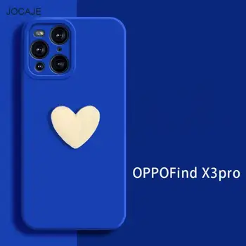 3D Cute Love Heart Матовый Чехол Карамельного Цвета Для Объектива OPPO Find X5 Pro Защитный Мягкий Силиконовый Чехол Для Oppo Find X5 X3 Lite Capa Изображение 1