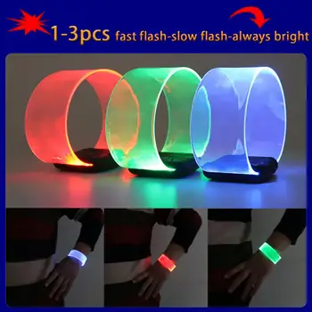 Силиконовый светодиодный браслет со звукоуправляемой подсветкой, Светодиодный светоизлучающий браслет, световая лента, браслет для вечеринки, пояс для Хэллоуина