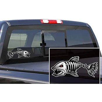 Наклейки для автомобиля с рыбьей костью, наружные наклейки для автомобиля с рыбьей костью, декоративные наклейки для тела Изображение 5