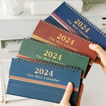 Настольный календарь на 2024 год, раскладывающийся рабочий стол Для планирования, организации ежедневного месячного расписания, канцелярских принадлежностей для дома и школы Изображение 0