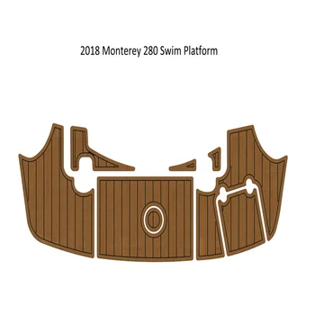 2018 Monterey 280 Swim Platfrom Step Pad Лодка EVA Пена Палуба Из Искусственного Тика Коврик Для Пола Подложка Самоклеящийся SeaDek Gatorstep Style