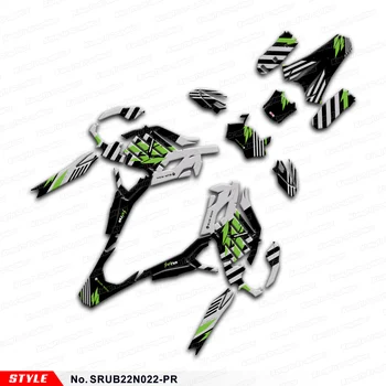 Комплект графических наклеек MX для гоночного мотоцикла Sur Ron Ultra Bee R Sur-Ron Dirt eBike, черно-серый, артикул SRUB22N022-PR