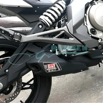 Термостойкие алюминиевые мотоциклетные наклейки для Honda Yamaha Moto Наклейка на глушитель выхлопных газов, наклейка Cafe Racer Sportster Изображение 5
