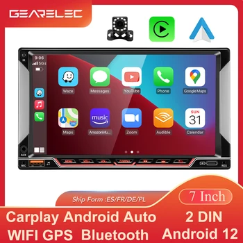 Автомагнитола 2 Din Android Auto Carplay Автомобильный Мультимедийный видеоплеер Android 12 Автомобильный стерео Универсальный 7 