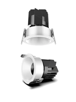 Высококачественный светодиодный светильник Downlight, встраиваемый потолочный светильник, прожектор из алюминия COB Light 7W10W12W AC110V 220V для домашнего офиса, магазина Ra ≥ 92