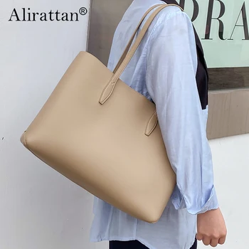 Сумки Alirattan, женская сумка, кожаные сумки высшего качества, повседневная сумка-тоут, женская сумка через плечо для женщин