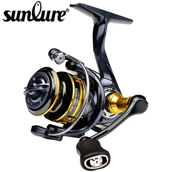 Sunlure Ultra Light Fishing Reel 8KB Max Drag Цельнометаллическая Катушка Для Спиннинга 7 + 1BB Колесо С Левой и Правой Ручкой, Взаимозаменяемая Pesca