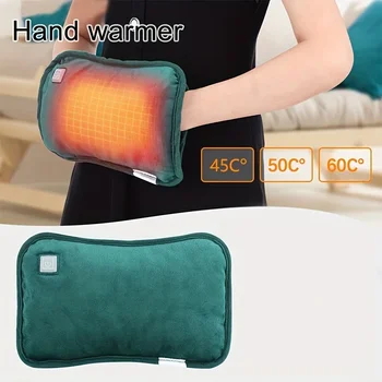 Перезаряжаемая USB-грелка для рук с регулируемой температурой термосумка Graphene Heat Warm Pad Портативная накладка для перчаток Электрический обогреватель для рук Изображение 1