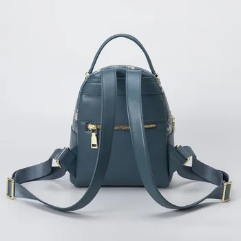 Рюкзак со средним клапаном из воловьей кожи, ПВХ, мини-рюкзак для женщин, маленький рюкзак-сумочка, милый рюкзак для девочек, дизайнерский Изображение 4