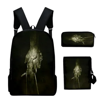 The Outlast Trials 2023, Новый рюкзак, комплекты из 3 предметов, сумки через плечо, рюкзак унисекс, сумка на молнии, Уникальная сумка-карандаш Изображение 3