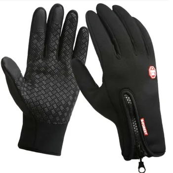 Велосипедные перчатки, бархатные перчатки с сенсорным экраном, осенне-зимние теплые Плюс бархатные водонепроницаемые мужские модели для верховой езды на открытом воздухе