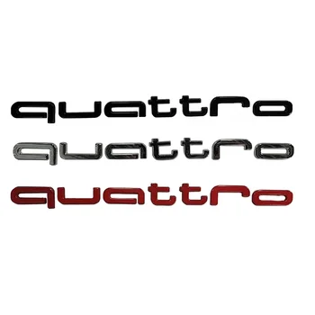 Наклейка На Значок Заднего Багажника Автомобиля Audi Quattro B6 B5 B2 B7 A3 A5 A6 A4 A1 A2 Q5 Q3 Q2 S3 S5 S6 RS3 RS6 RS7 RS4 RS5 Эмблема Наклейка
