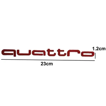 Наклейка На Значок Заднего Багажника Автомобиля Audi Quattro B6 B5 B2 B7 A3 A5 A6 A4 A1 A2 Q5 Q3 Q2 S3 S5 S6 RS3 RS6 RS7 RS4 RS5 Эмблема Наклейка Изображение 1
