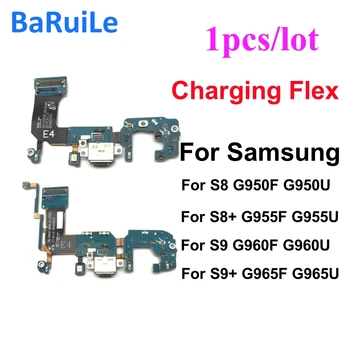 BaRuiLe USB Зарядная Док-станция Порт Зарядного Устройства Гибкий Кабель Для Samsung Galaxy S8 S9 Plus + G950F G955F G955U G960F G965F G965U
