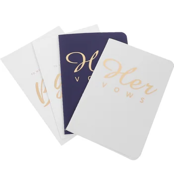 1 Набор свадебных клятвенных карточек, книг о свадебных клятвах, портативных подарков для новобрачных, принадлежностей для свадебных клятв