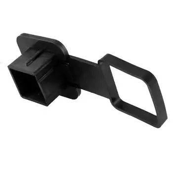 Крышка сцепного устройства для прицепа, 2-дюймовая заглушка для трубки приемника для модификации автомобиля, надежная резиновая заглушка для пыли для прицепа, квадратная горловина Изображение 0