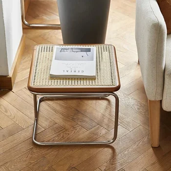 Новый журнальный столик в скандинавском стиле, Квадратный журнальный столик для спальни в античном стиле из нержавеющей стали, Современная минималистичная мебель для дома Salontafel
