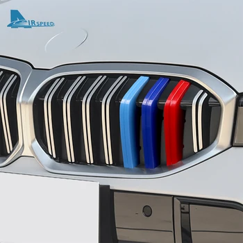для BMW 3 серии G20 2023, ABS, полосы радиаторной решетки автомобиля, накладки, полоски сетки, Зажимы, отделка, Аксессуары для украшения автомобиля-Стайлинг Изображение 5