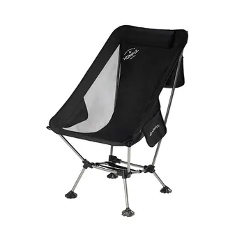 Новый Портативный Складной стул для кемпинга на открытом воздухе из сверхлегкого алюминиевого сплава с высокой несущей способностью Moon Chair Стул для рыбалки со спинкой