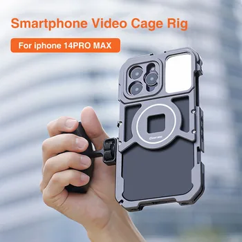 Uurig Vrig Магнитная подставка для телефона для iPhone 14 Pro Max, подставка для телефона, Быстросъемная портативная подставка для видеоблога с защитой от встряхивания