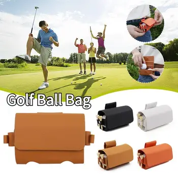 Кожаная сумка для мяча для гольфа, спортивная сумка для гольфа, поясная сумка для гольфа, футболка для гольфа, мини-карман для гольфа, легкая кожаная сумка для гольфа, универсальность поставки
