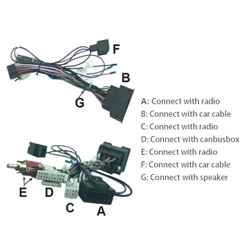 16-контактный автомобильный аудио жгут проводов Аудио Шнур питания с коробкой Canbus для Chevrolet Cruze AVEO Malibu TRAX 2009