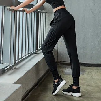 Дышащие штаны для йоги и фитнеса LuluLemons для бега, спортивные брюки в стиле хип-хоп, быстросохнущие повседневные брюки для похудения