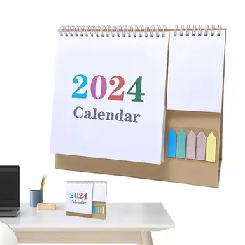 Многофункциональный настольный календарь на 2024 год, Настольный аксессуар для дома, Настольный Календарь, Бумага для ежемесячных заметок, подставка для дома в небольшом офисе