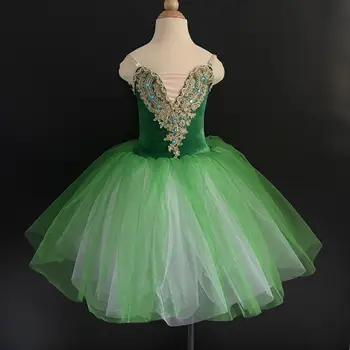 Балетное платье для девочек Длинное представление Балетный танец Для женщин Балетное платье-пачка Юбка Swan Lake Sling Костюмы Bailarina для девочек