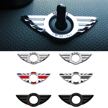 Штифт Замка Двери Автомобиля Эмблема Наклейка На Крыло Значок Украшения для Mini Cooper Логотип S R50 R53 R56 R60 F56 R57 R58 R59 Jcw Countryman R55