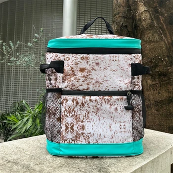 Сумка-холодильник с леопардовым принтом большой емкости, водонепроницаемые рюкзаки для пикника на открытом воздухе, изоляционная сумка для пикника в кемпинге, сумки-холодильники