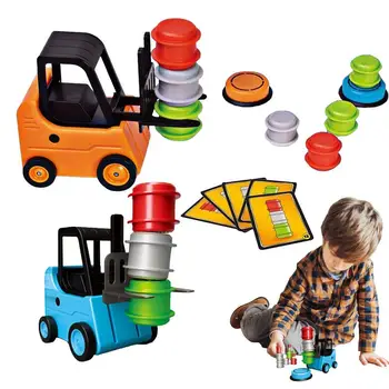 Игрушка-вилочный погрузчик, игрушка для двух игроков, инженерная забава, забавные развивающие игрушки для соревнований, многофункциональная транспортная игра