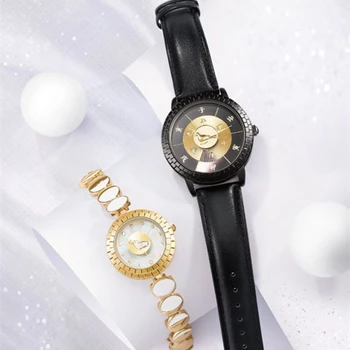 DUGARY Fashion Couple, кварцевые часы в виде ракушки, китайская Традиционная Древняя культура, наручные часы Relogio Masculino, японский механизм. Изображение 3