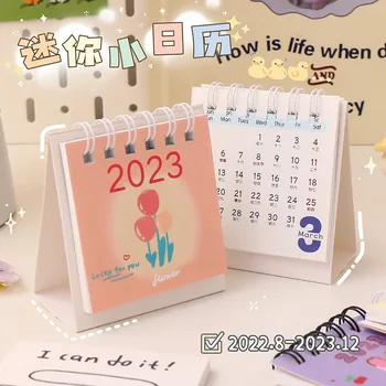 Милый мультяшный мини-настольный календарь, поездка в офис, настольный календарь, учебный план ученика средней школы, календарь канцелярских принадлежностей