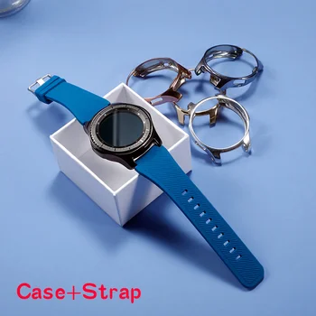 Чехол + ремешок Для Samsung Galaxy watch 46 мм 42 мм Силиконовый браслет с покрытием TPU Универсальный бампер smartwatch correa Gear S3 Frontier Изображение 1
