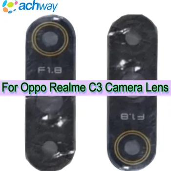 Протестирована задняя крышка объектива камеры для OPPO Realme C3 Замена стекла объектива задней камеры с наклейкой Клейкой лентой