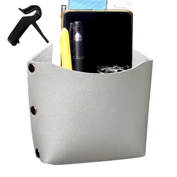 Автомобильные карманы для хранения в розетке автомобиля, сумка для хранения авто из искусственной кожи с фиксированным крючком цвета личи для ручки-ключа, в которую помещается телефонная карточка