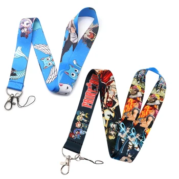 YL1087 Ремешки для ключей из японского аниме, Держатель значка для брелка, удостоверения личности, мобильного телефона, брелок для ключей, шейные ремни, Аксессуары, подарки