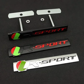 3D Металлический Логотип Rsport R Sport Эмблема Передней Решетки Автомобиля Значок Багажника Наклейка Для Jaguar XJ FX XE F Pace XF R Sport Аксессуары Для Наклеек