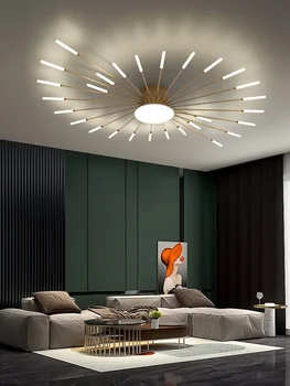 Лампа в гостиной, простая современная атмосфера, Скандинавский Креативный фейерверк, 2023 Новый свет, роскошный потолочный светильник для спальни